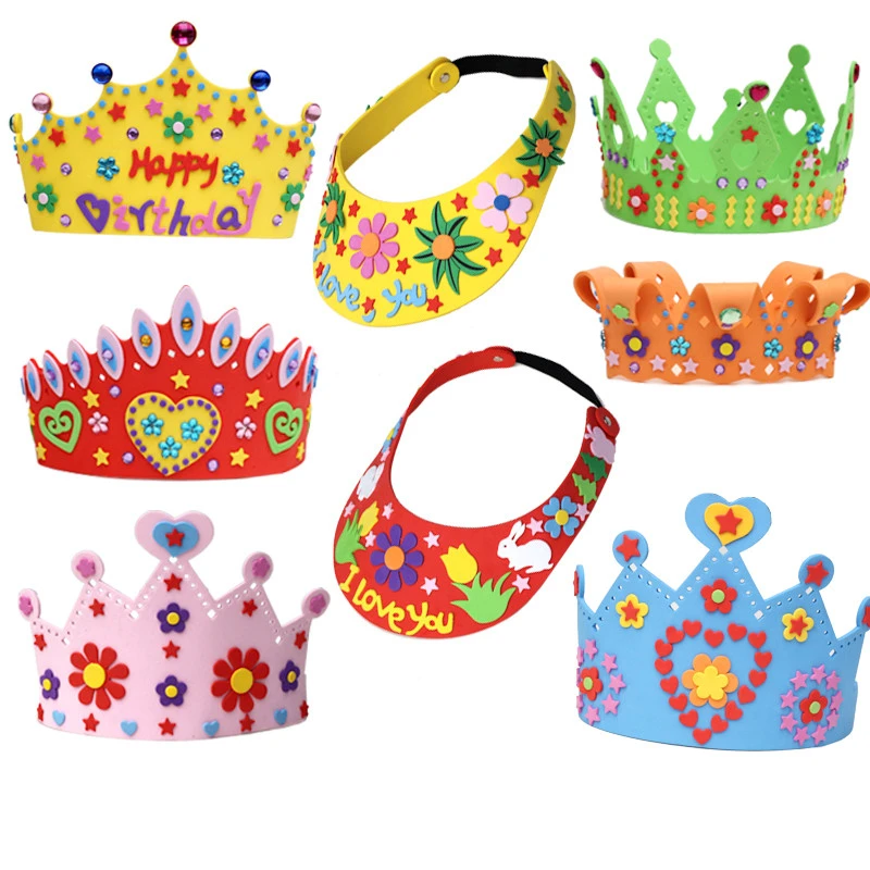 Crown Non-woven Fabric Handmade Gift Children's Creative Puzzle Material Package