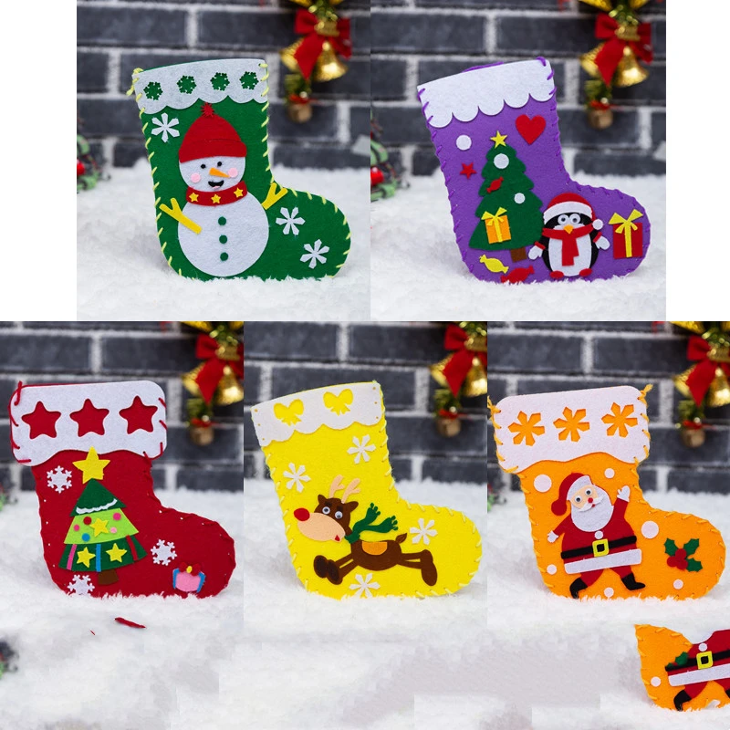 Christmas Stocking Children DIY Handmade Fabric Material Pack