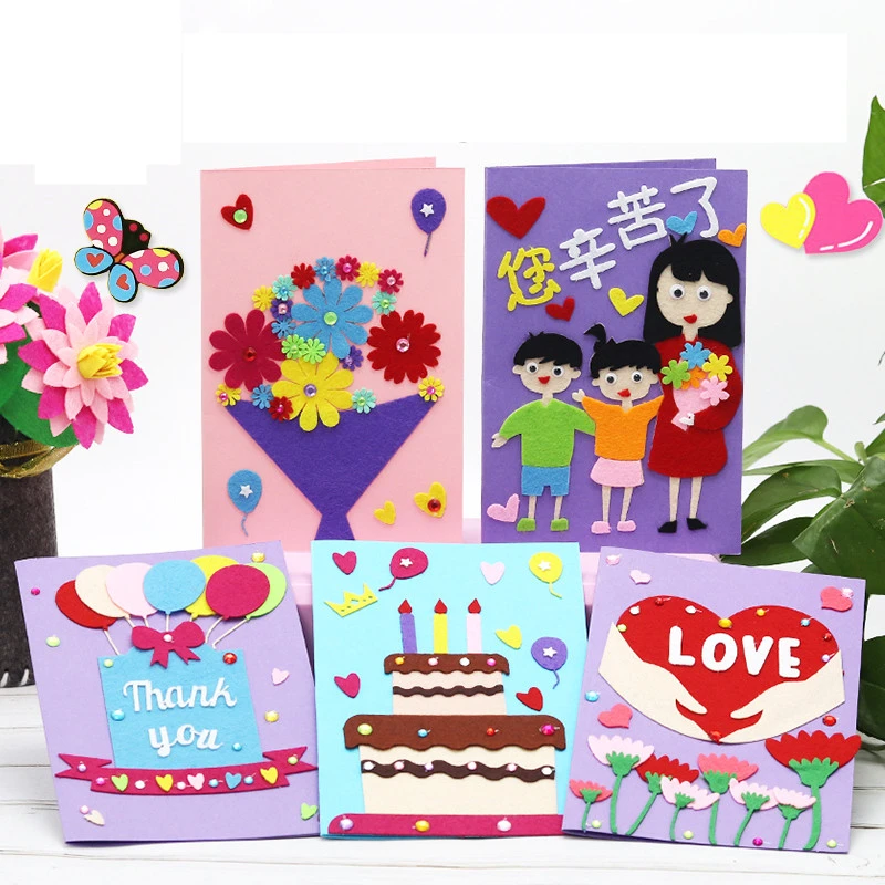 Teacher's Day Gift Handmade Diy Production Paste Painting Non-woven Material Package