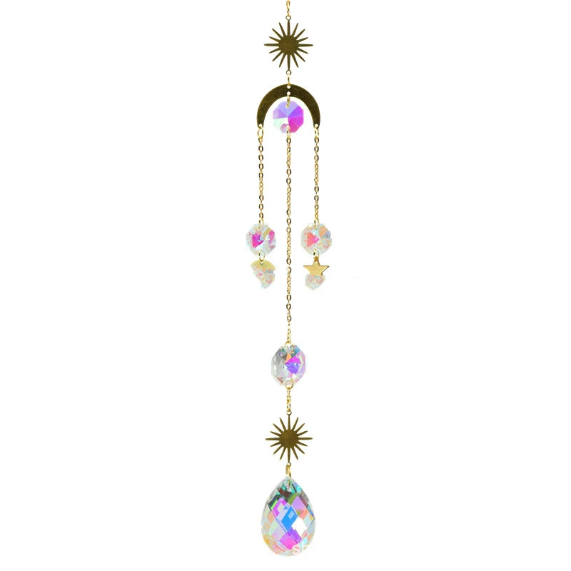 Garden Pendant Metal Crystal Wind Chimes