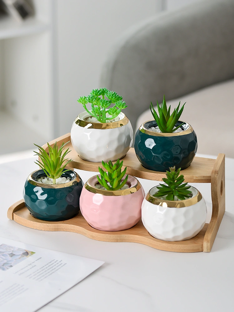 Flower Pot Shelf Storage Decoration In The Living Room Office