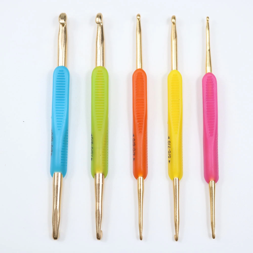 Double-ended Aluminum  5 Crochet Hook Set