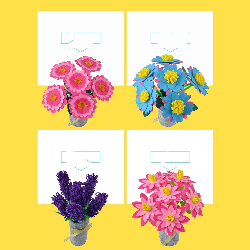 Teacher's Day Handmade Diy Non-woven Hand Bouquets Material Package