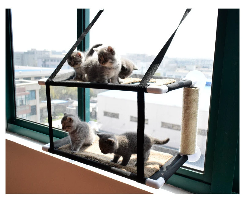 Suction Cup Window Sill Cat Litter Can Be Removed And Washed