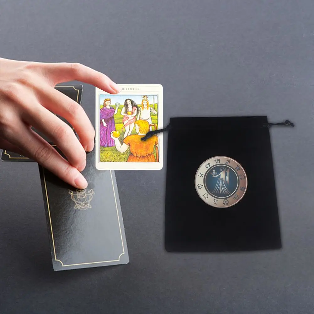 Mysterious Black Magic Divination Tarot Card Storage Bag