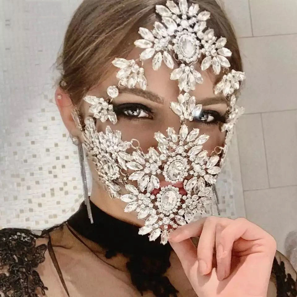 Jewelry New Creative Diamond Mask