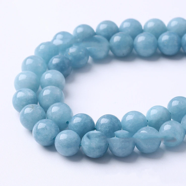 Optimize Semi-finished Products Of Aquamarine Loose Beads