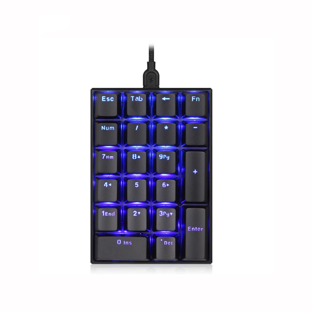 Digital Mechanical Keyboard Monochrome Blue Light Machine Separate High Special Green Axis