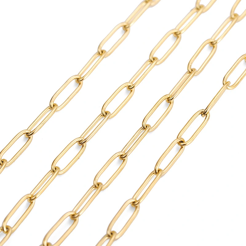 Necklace Bracelet Accessories Stainless Steel Oval Jewelry Chain