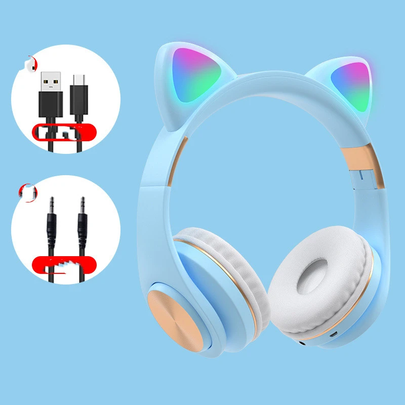 Cat Ear Wireless Bluetooth Headset