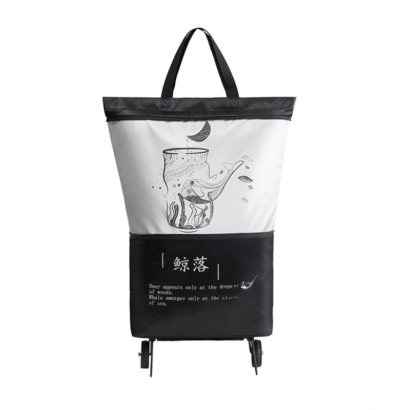 Foldable Shopping Cart Travel One-shoulder Portable Large Padded Handbag