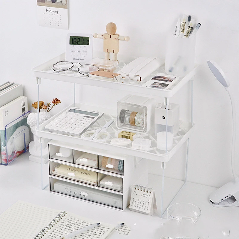 University Dormitory Storage Unprinted Wind Book Desktop Shelf