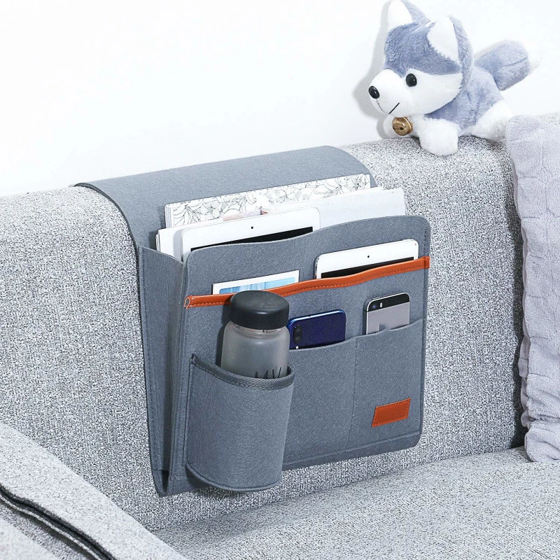 Felt Bedside Remote Control Hanging Bag