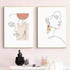 Simple Modern Female Print Home Decoration Art Wall