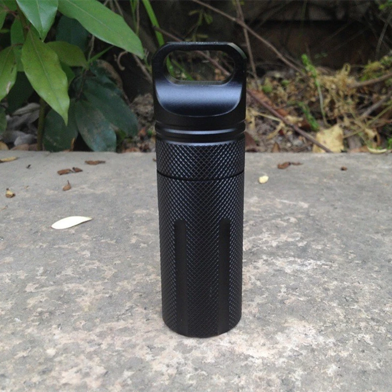 All-metal Waterproof Survival Medicine Bottle Waterproof Tank