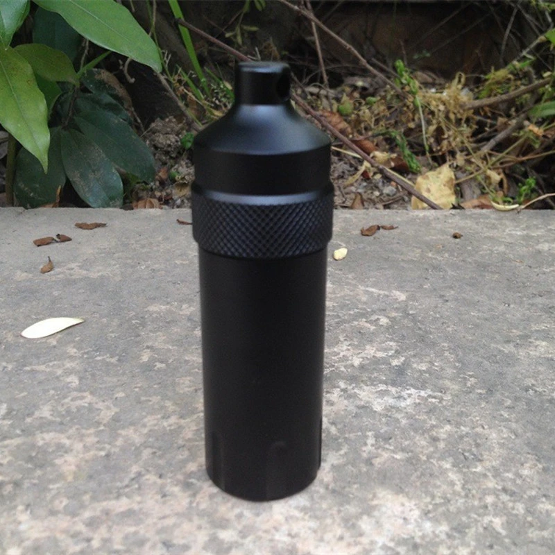 All-metal Waterproof Survival Medicine Bottle Waterproof Tank