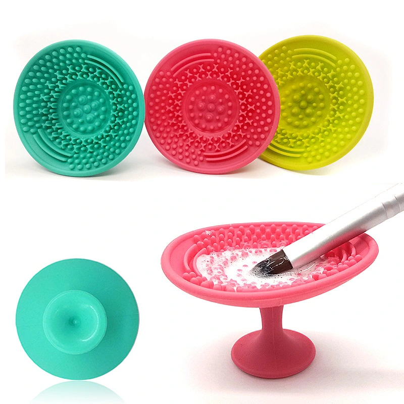 Makeup Brush Scrubbing Pad Makeup Brush Cleaning Pad Suction Cup Clean Cup Brush