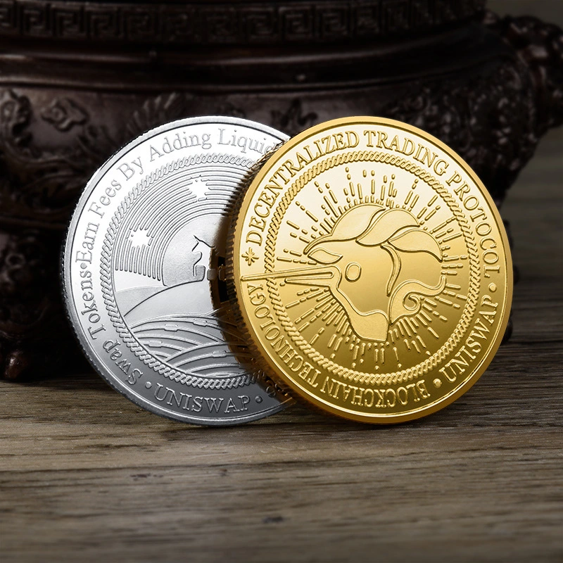 Metal Commemorative Coin Digital Virtual Currency