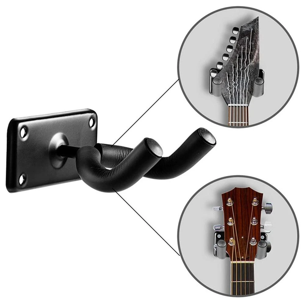 Guitar Hook Wall Guitar Hanger Square Metal Guitar Wall Bracket Display Stand