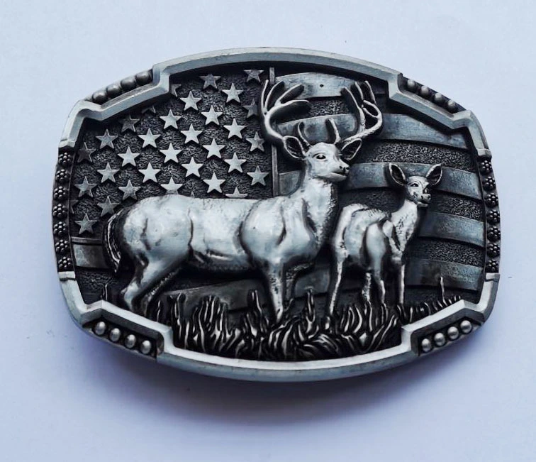 Elk  European And American Fashion Belt Buckle