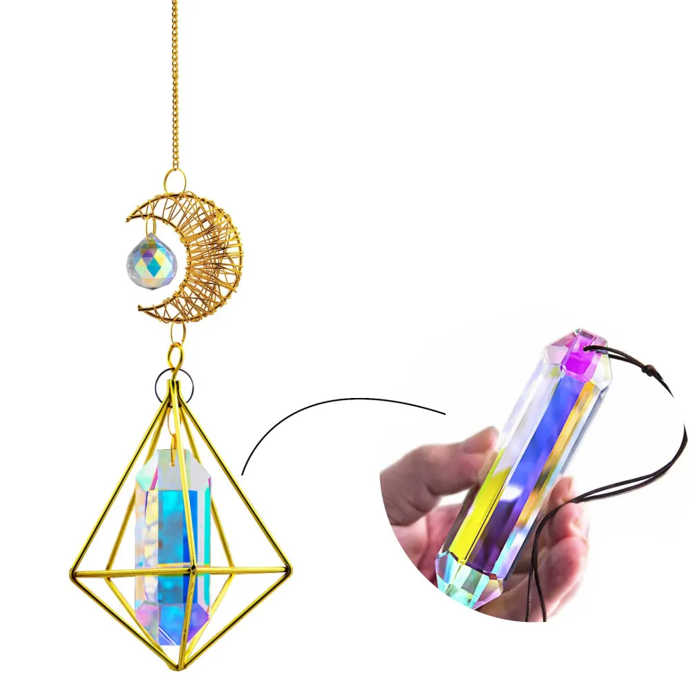 Sunlight Capture Prism Crystal Lighting Pendant