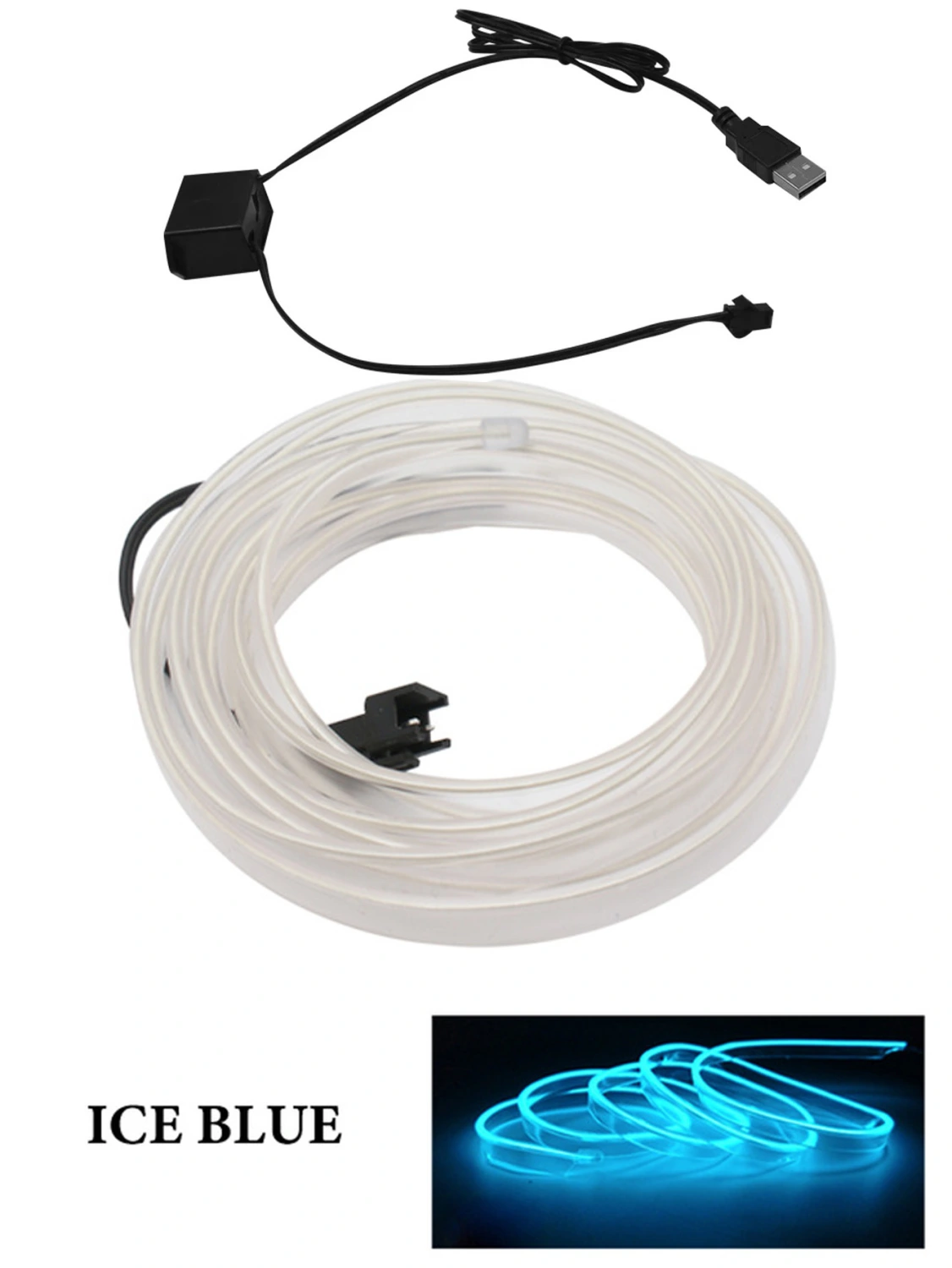 Car Decorations Interior LED Ambient Lights USB LED Panel Dashboard With Atmosphere Flexible Neon Lights With USB Drive
