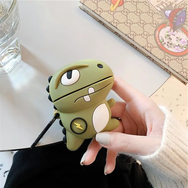 Fashion Dinosaur Protective Box Bluetooth Wireless Earphone Cover Stereo Silicone