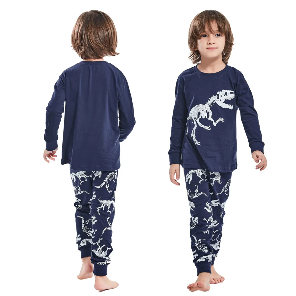 Boys' Long-sleeved Pajamas Casual Cotton Homewear Suit