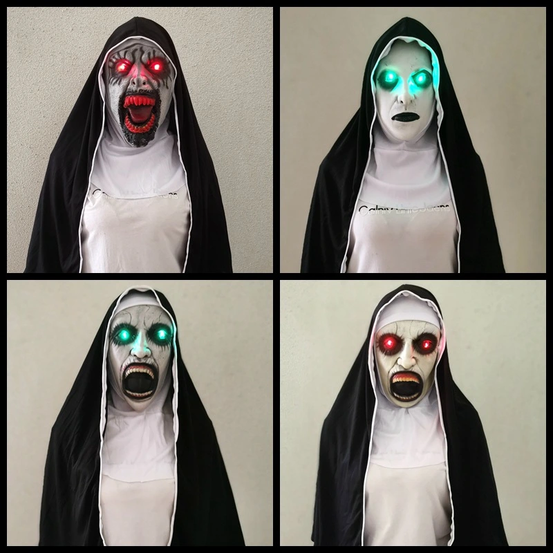 Nun Mask Halloween Ghost Horror Costume Played