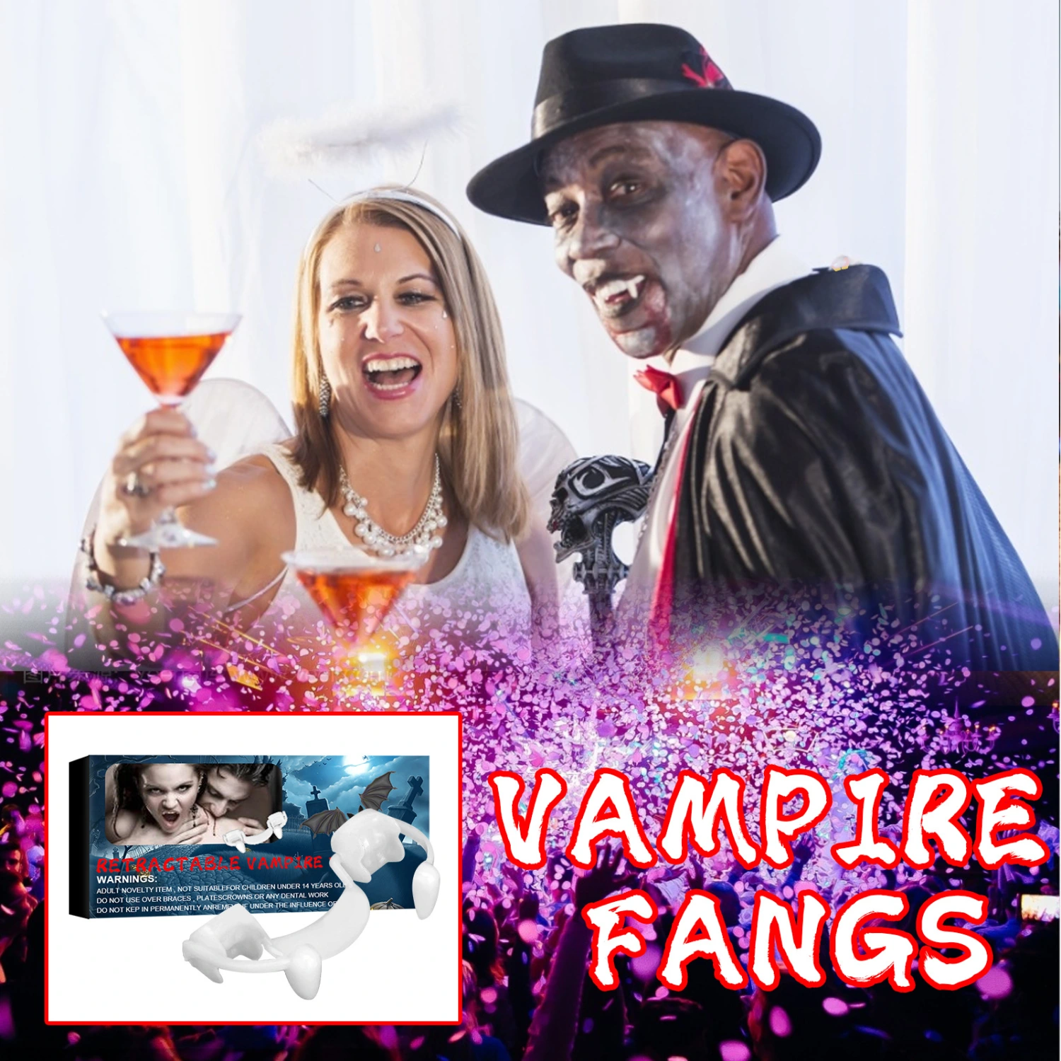 Holiday Party Prom Props Vampire Denture Braces