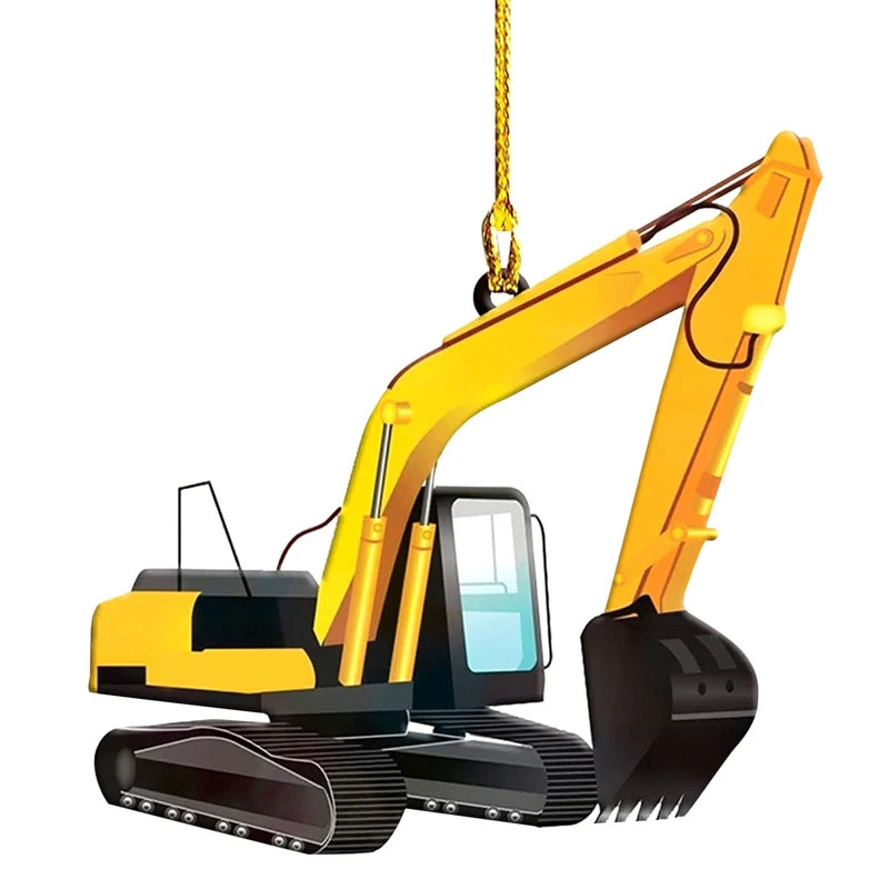 Ship Excavator, Fire Truck,  Decoration Pendant