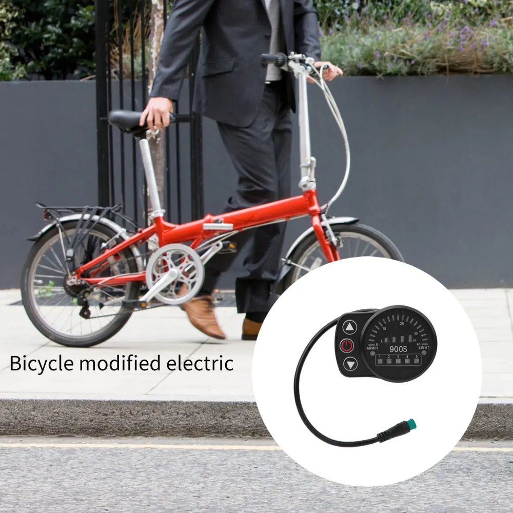 Bicycle Modified Lithium Battery Power With Quantum KT-LED900S Meter