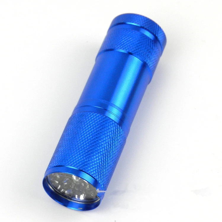 9led Purple UV Multi-function Counterfeit 395 Ultraviolet Flashlight