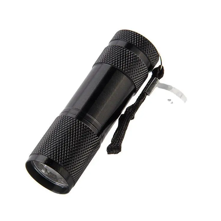 9led Purple UV Multi-function Counterfeit 395 Ultraviolet Flashlight