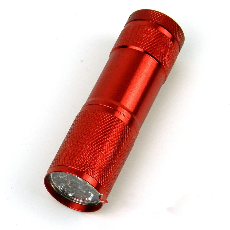 9led Purple UV Multi-function Counterfeit 395 Ultraviolet Flashlight