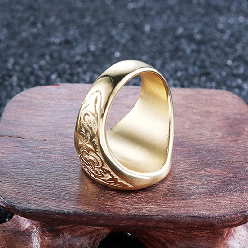 Men's Stainless Steel Masonic Ring Retro Punk