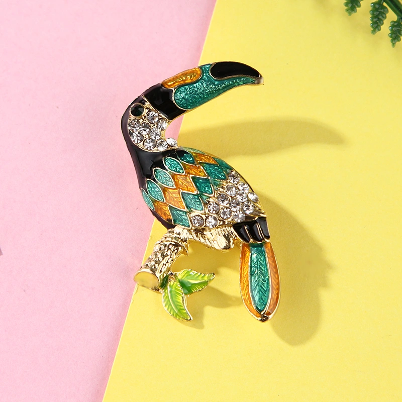 Lady Bird Phoenix Owl Swallow Woodpecker Enamel Bird Brooch