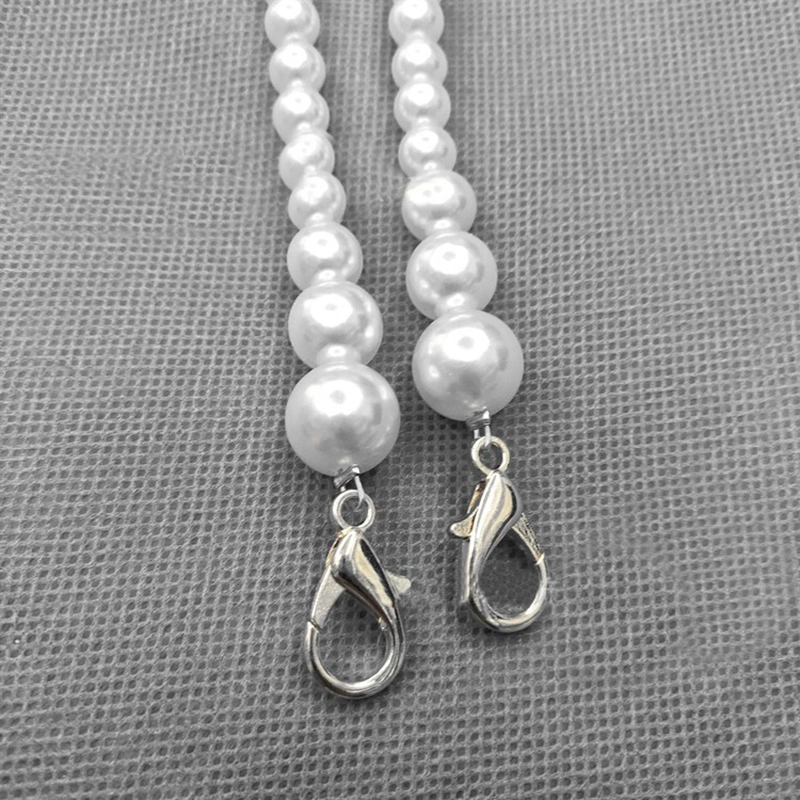 Replacement Wallet Long Bead Chain Braided Bag Pearl