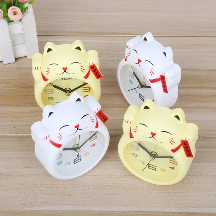 Bedside Table Decoration Student Children Cute Plastic Alarm Clock