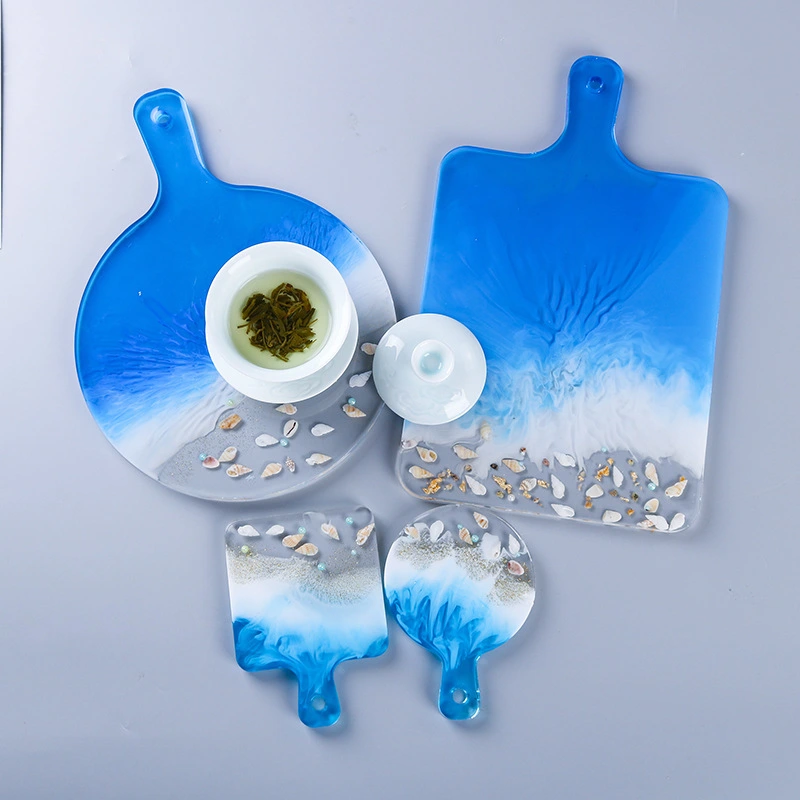 Handle Tray Making Mirror Surface Silicone Table