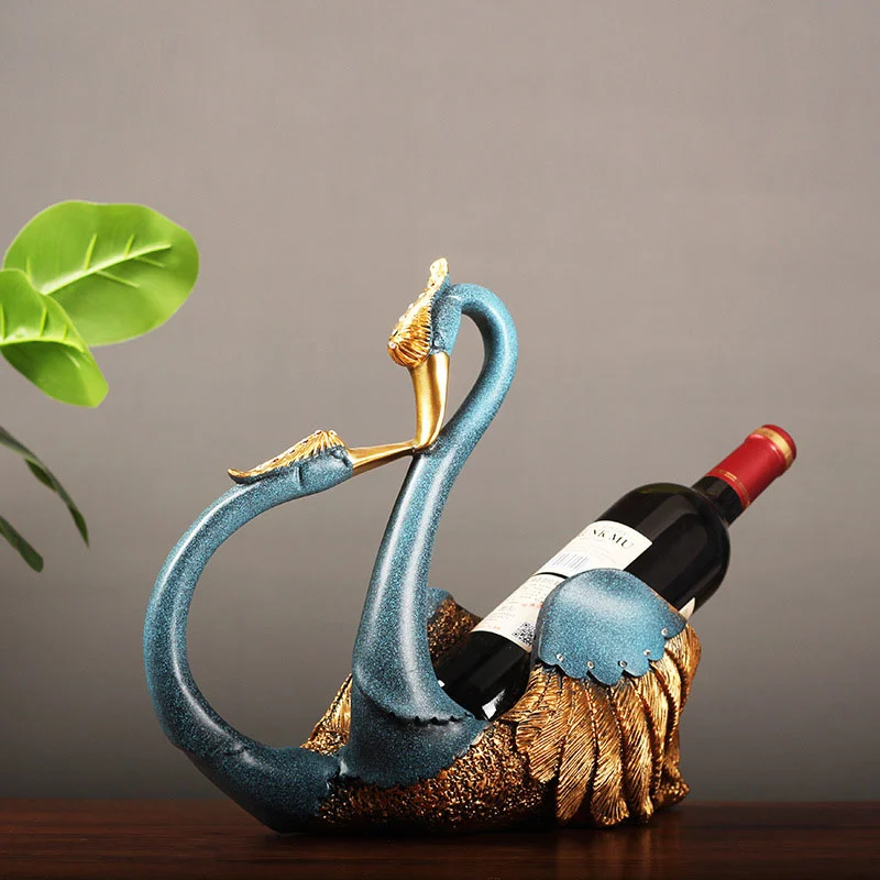 Swan Wine Rack Decoration