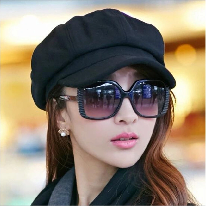 New Trendy Wild Duck Tongue Beret Octagonal Hat Casual