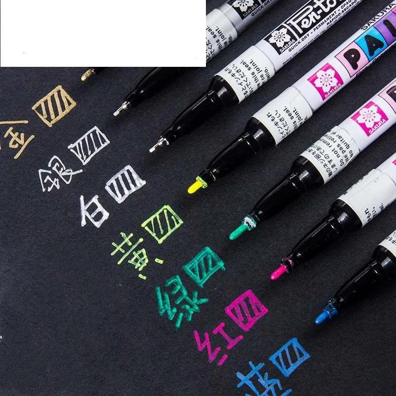 Coslor Paint Pen Red Art Highlight Painting Pen Blue