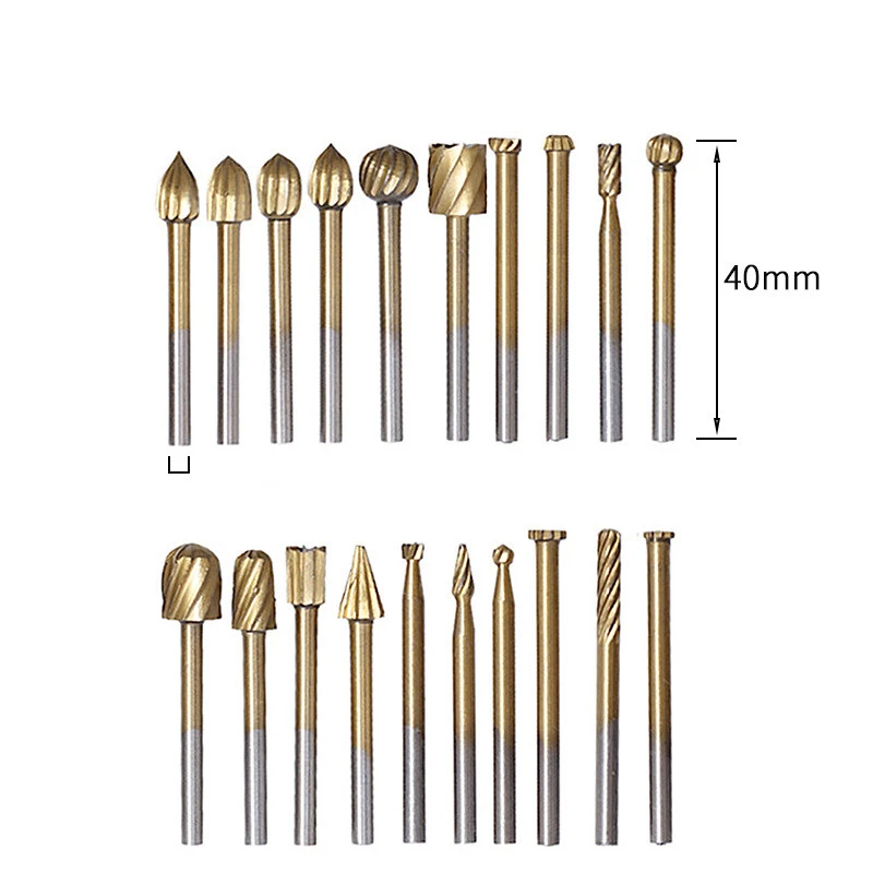 20pc High Speed Steel Rotary File
