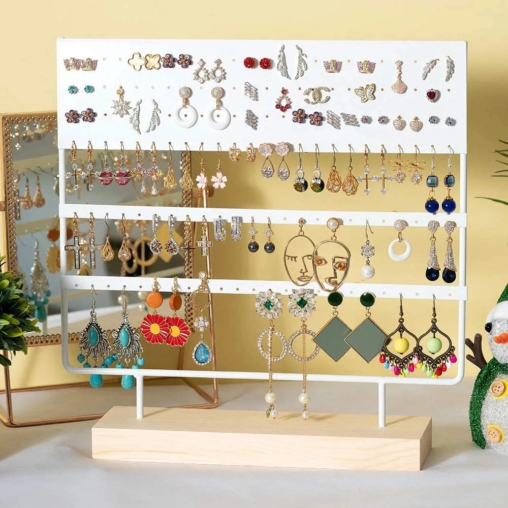 Detachable Jewelry Display Stand For Hanging Earrings Shelf