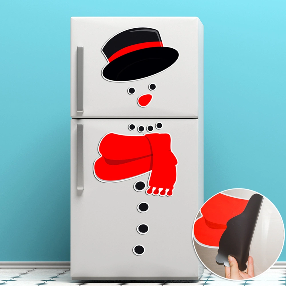 Magnetic Refrigerator Holiday Decoration DIY Cartoon Garage Door Waterproof Wall Sticke