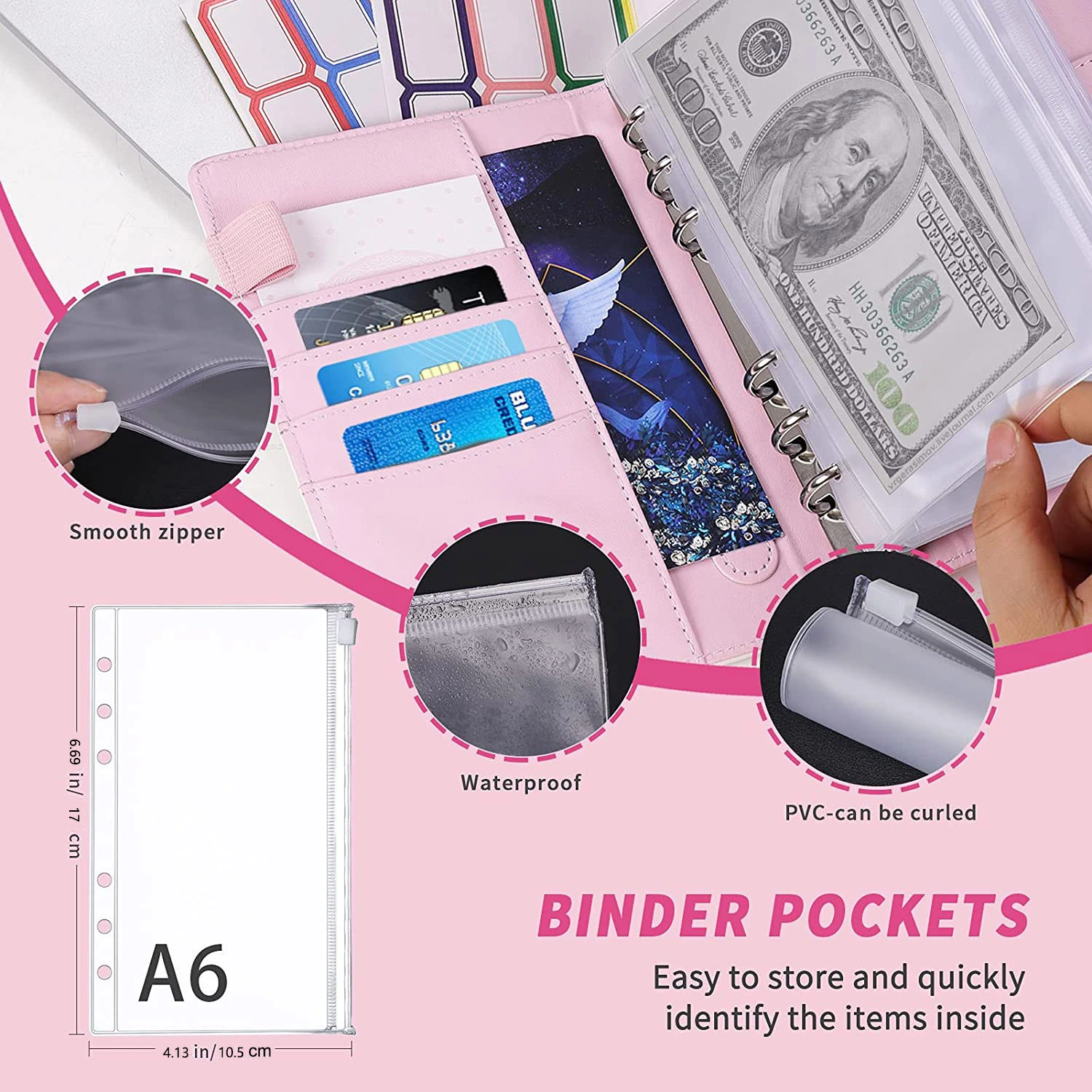 A6 Budget Macaron Color Matching Notes Cash Hand Ledger
