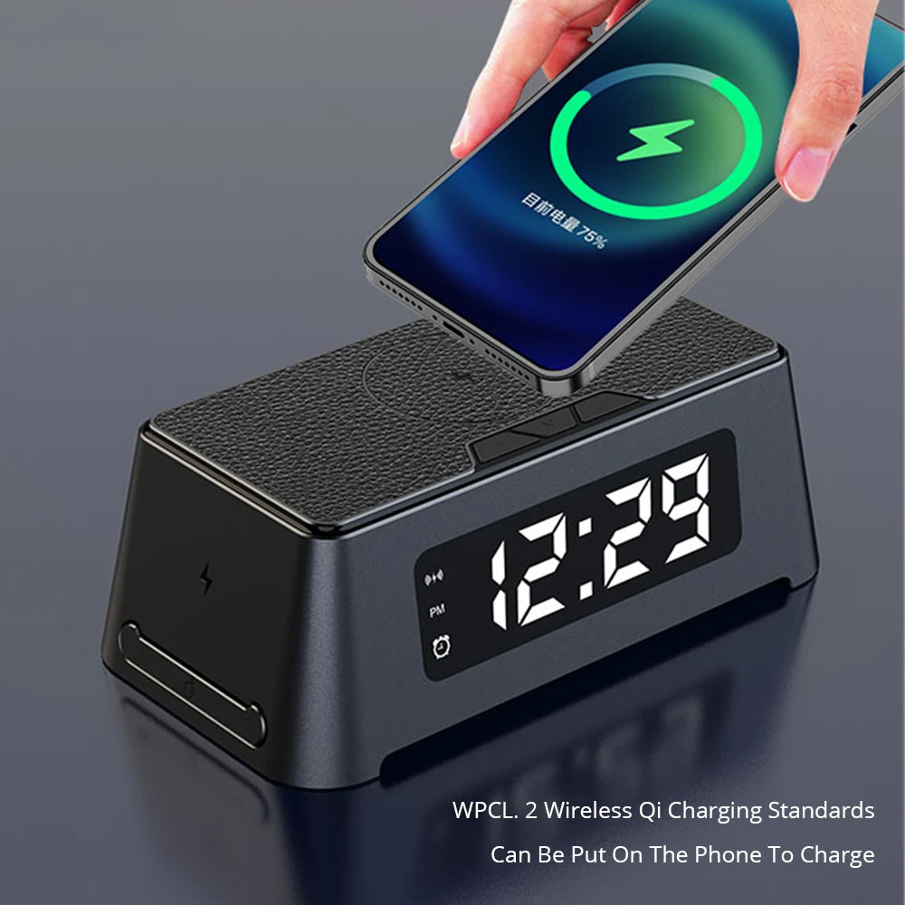 Private Mode Smart Alarm Clock All-in-one Wireless Charger