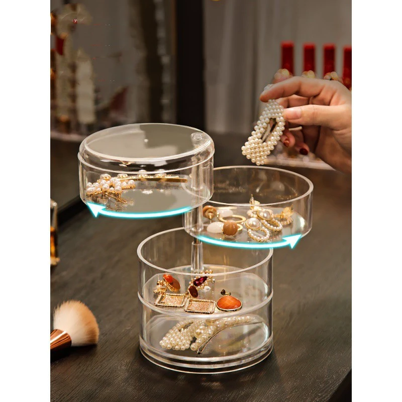 Dustproof Rotatable Head Rope Box Jewelry Display Stand