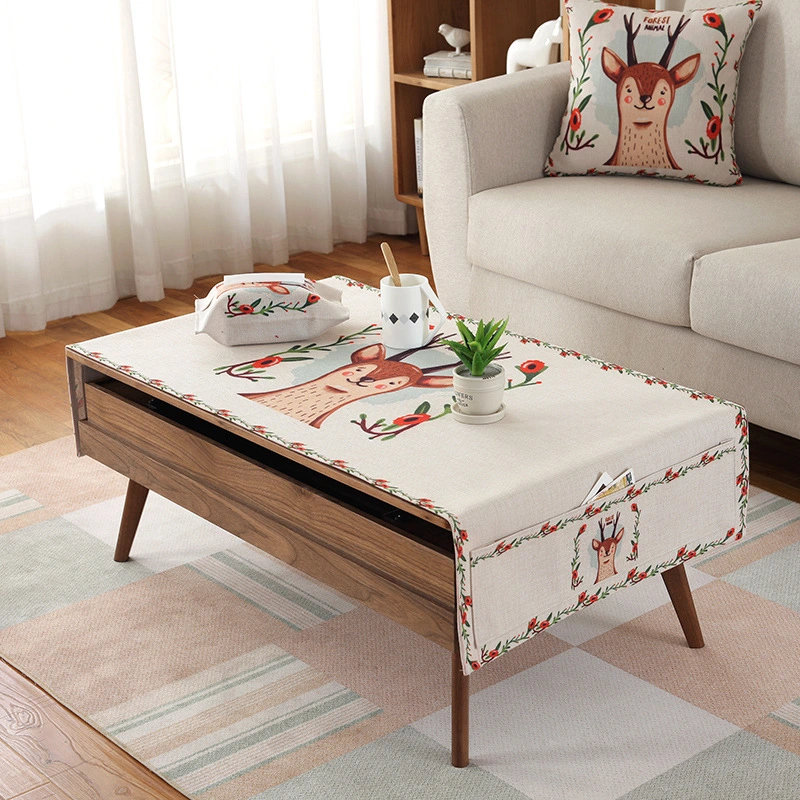 Cotton And Linen Style Thickened Tablecloth Tea Table